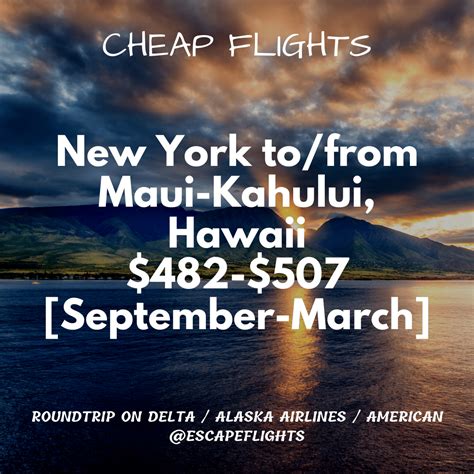 are flights to maui cheap right now